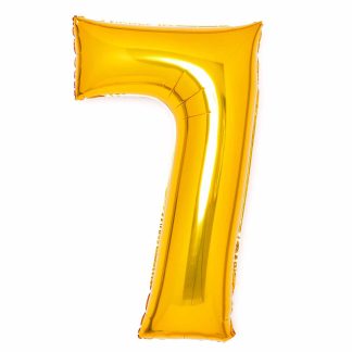 Gold Number 7 Balloon - 34" Foil