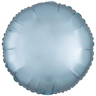 Silk Lustre Pastel Blue Round Standard Foil   - 18" Foil (10 Pack) Unpackaged
