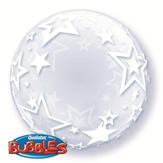 Stylish Stars Deco Bubble Balloon - 24″ Bubble