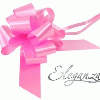 Classic Pink Poly Pullbows No 07- 50mm (20ct)