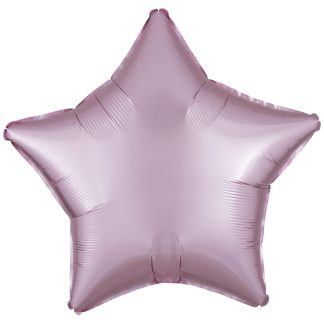 Silk Lustre Pastel Pink Star Standard Foil - 18" foil (10 Pack) Unpackaged