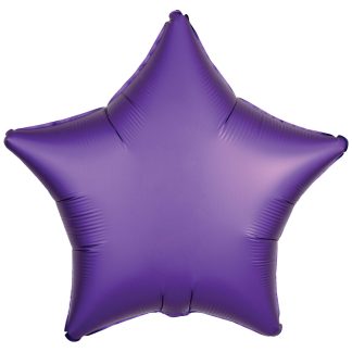 Silk Lustre Purple Star Standard Foil - 18" foil (10 Pack) Unpackaged