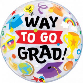 Graduation WAY TO GO GRAD EVERYTHING - SINGLE BUBBLE  22"