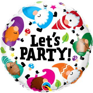 LET'S PARTY GNOMES BALLOON  - 18" Foil
