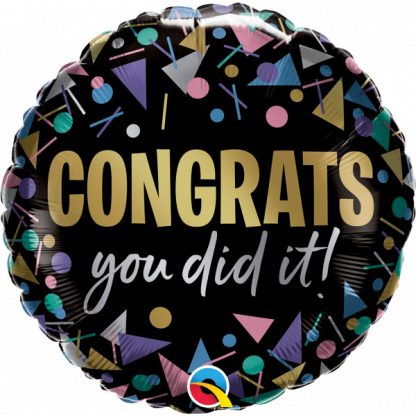 Graduation CONGRATS YOU DID IT! Metallic Balloon - Foil 18"/45cm