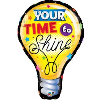 Graduation YOUR TIME TO SHINE Supershape Balloon - Foil 40"