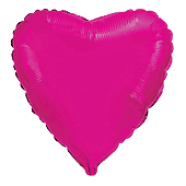 Fuchsia Heart Balloon - Foil 32"/ 78cm