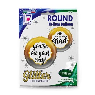 Graduation Metallic Ombre Grad Balloon - Foil 18"/45cm