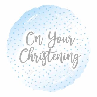 Blue Christening Standard Foil - 18"