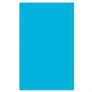 Caribbean Blue Jumbo Plastic Table Rolls 1m x 76m - 1 PC