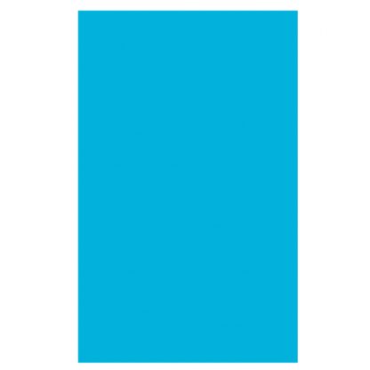 Caribbean Blue Jumbo Plastic Table Rolls 1m x 76m - 1 PC