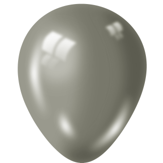 Ash Grey Balloon - 12" Latex (100ct)