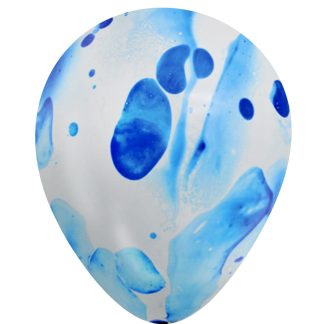 Marbled Blue Balloons - 12" Latex (100ct)