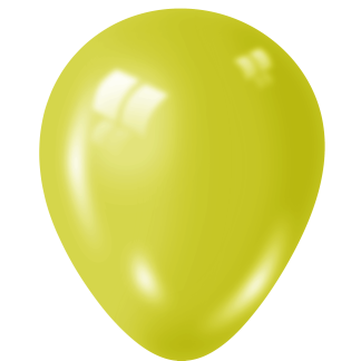 Metallic YELLOW Balloons -12" Latex (100ct)