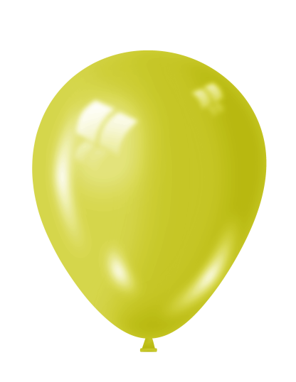 Metallic YELLOW Balloons -12" Latex (100ct)