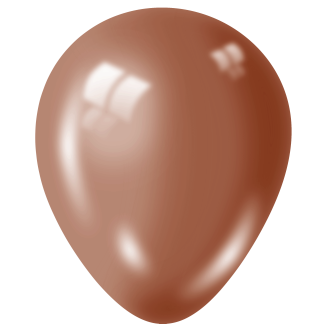 Metallic COPPER Balloons -12" Latex (100ct)
