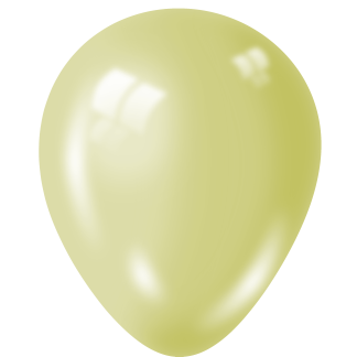 Metallic LEMON Balloons -12" Latex (100ct)