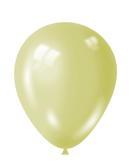 Metallic LEMON Balloons -12" Latex (100ct)