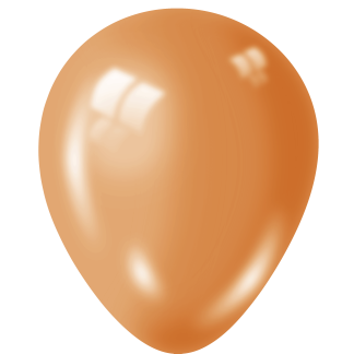 ORANGE Balloon - 12" Latex (100ct)
