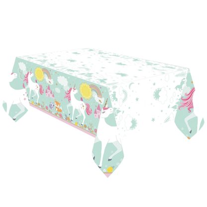 Magical Unicorn Plastic Tablecovers 1.37m x 2.43m - 1 PC