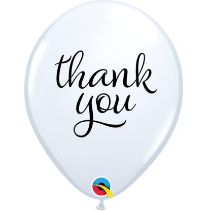 SIMPLY THANK YOU WHITE -11"  (25CT)