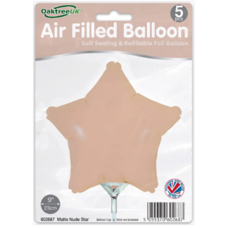 Matte Nude Star 9" Packaged x 5pcs
