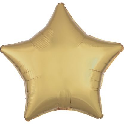 Metallic White Gold Star Standard -  18" Foil (1ct) Packaged