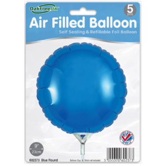 Blue Round 9" Packaged Self Sealing x 5pcs