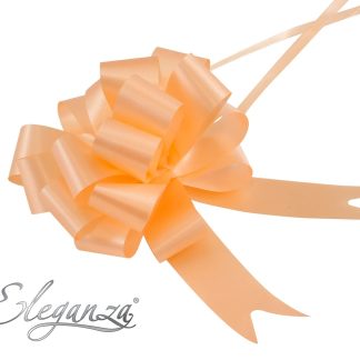 Peach Poly Pullbows - 30mm (30ct)