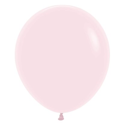 Pastel Matte Solid Pink 609 Balloons - 18" Latex (25ct)