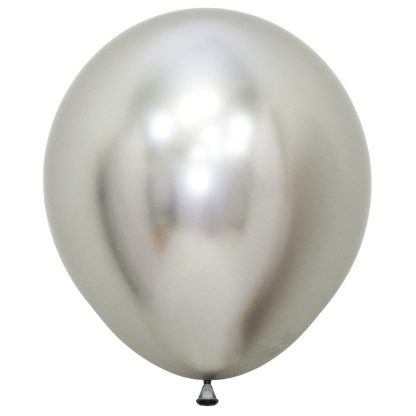 Reflex Silver 981 Balloons - 18" Latex (15ct)