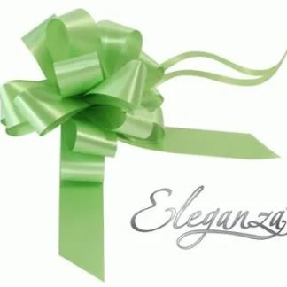 Lime Green Poly Pullbows - 30mm (30ct)