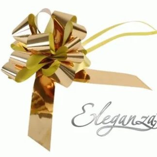 Metallic Gold Poly Pullbows - 30mm (30ct)