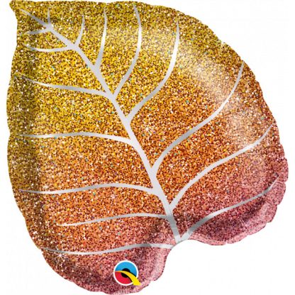 LEAF OMBRE GLITTERGRAPHIC BALLOON - 21" Foil