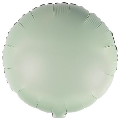 Silk Lustre Eucalyptus Round Standard Foil - 18" foil (10 Pack) Unpackaged