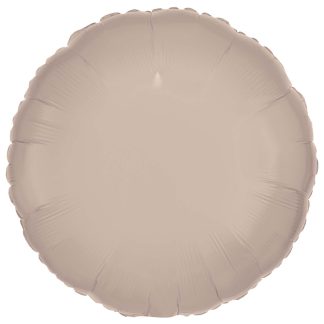 Silk Lustre Latte Round Standard Foil - 18" foil (10 Pack) Unpackaged