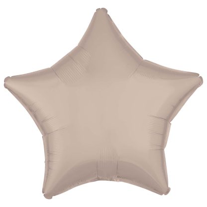 Silk Lustre Latte Star Standard Foil - 18" foil (10 Pack) Unpackaged