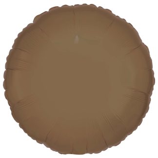 Silk Lustre Truffle Round Standard Foil - 18" foil (10 Pack) Unpackaged