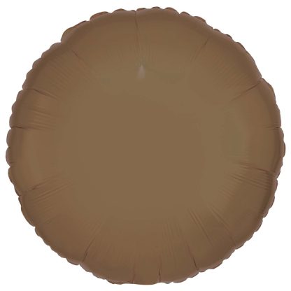 Silk Lustre Truffle Round Standard Foil - 18" foil (10 Pack) Unpackaged