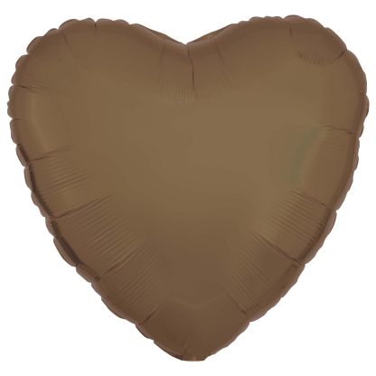 Silk Lustre Truffle Heart Standard Foil - 18" foil (10 Pack) Unpackaged