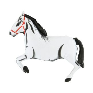 Mini WHITE HORSE Shape Air-Filled Balloon – Foil 14"