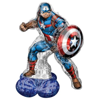Captain America AirLoonz Balloons-  Foil 37"/93cm w x 58"/147cm