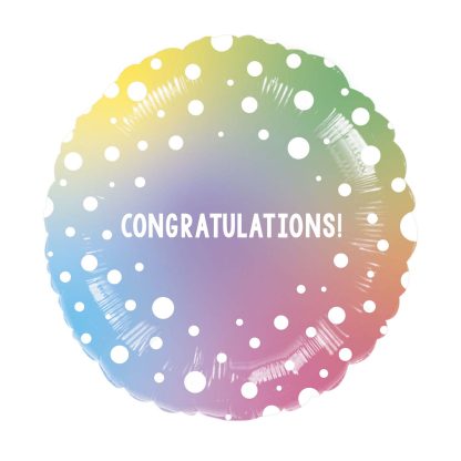Congratulations Round Balloon - 18" Foil