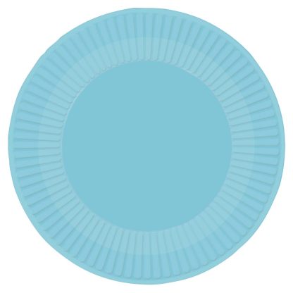 Forget-me-not Paper Plates - 23cm (8ct)