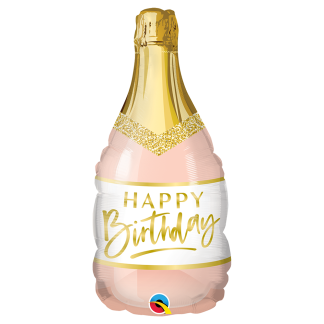 Mini Birthday Pink Bubbly Shape Air-Filled Balloon – 14" Foil