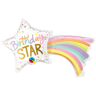 Mini Birthday Star Shape Air-Filled Balloon – 14" Foil