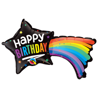 Mini Birthday Shooting Star Shape Air-Filled Balloon – 14" Foil