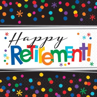 Happy Retirement Luncheon Napkins - (16ct)