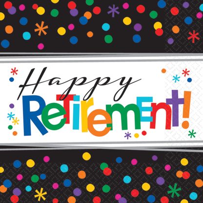 Happy Retirement Luncheon Napkins - (16ct)