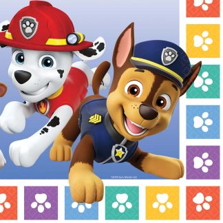 Paw Patrol Paws Luncheon Napkins - (16ct)